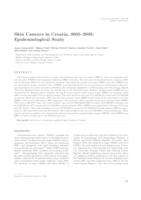 prikaz prve stranice dokumenta Skin cancers in Croatia, 2003-2005: epidemiological study 