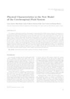 prikaz prve stranice dokumenta Physical characteristics in the new model of the cerebrospinal fluid system 