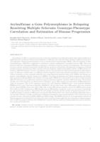 prikaz prve stranice dokumenta Arylsulfatase a gene polymorphisms in relapsing remitting multiple sclerosis: genotype-phenotype correlation and estimation of disease progression 