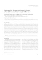 prikaz prve stranice dokumenta Methods for measuring acoustic power of an ultrasonic neurosurgical device 