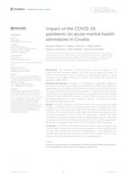 prikaz prve stranice dokumenta Impact of the COVID-19 pandemic on acute mental health admissions in Croatia