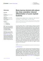 prikaz prve stranice dokumenta Bone marrow stromal cells reduce low-dose cytarabine-induced differentiation of acute myeloid leukemia