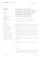 prikaz prve stranice dokumenta Long-term follow-up of complete remission in a patient with advanced hepatocellular carcinoma treated with sorafenib: a case report