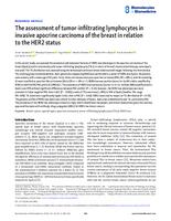 prikaz prve stranice dokumenta The assessment of tumor-infiltrating lymphocytes in invasive apocrine carcinoma of the breast in relation to the HER2 status