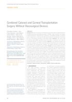 prikaz prve stranice dokumenta Combined Cataract and Corneal Transplantation Surgery Without Viscosurgical Devices