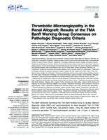 prikaz prve stranice dokumenta Thrombotic Microangiopathy in the Renal Allograft: Results of the TMA Banff Working Group Consensus on Pathologic Diagnostic Criteria