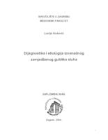 prikaz prve stranice dokumenta Dijagnostika i etiologija iznenadnog zamjedbenog gubitka sluha