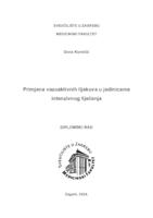 prikaz prve stranice dokumenta Primjena vazoaktivnih lijekova u jedinicama intenzivnog liječenja